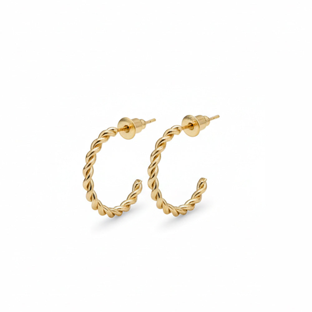 The99Jewel Gold Plated Stylish Small Hoop Earrings