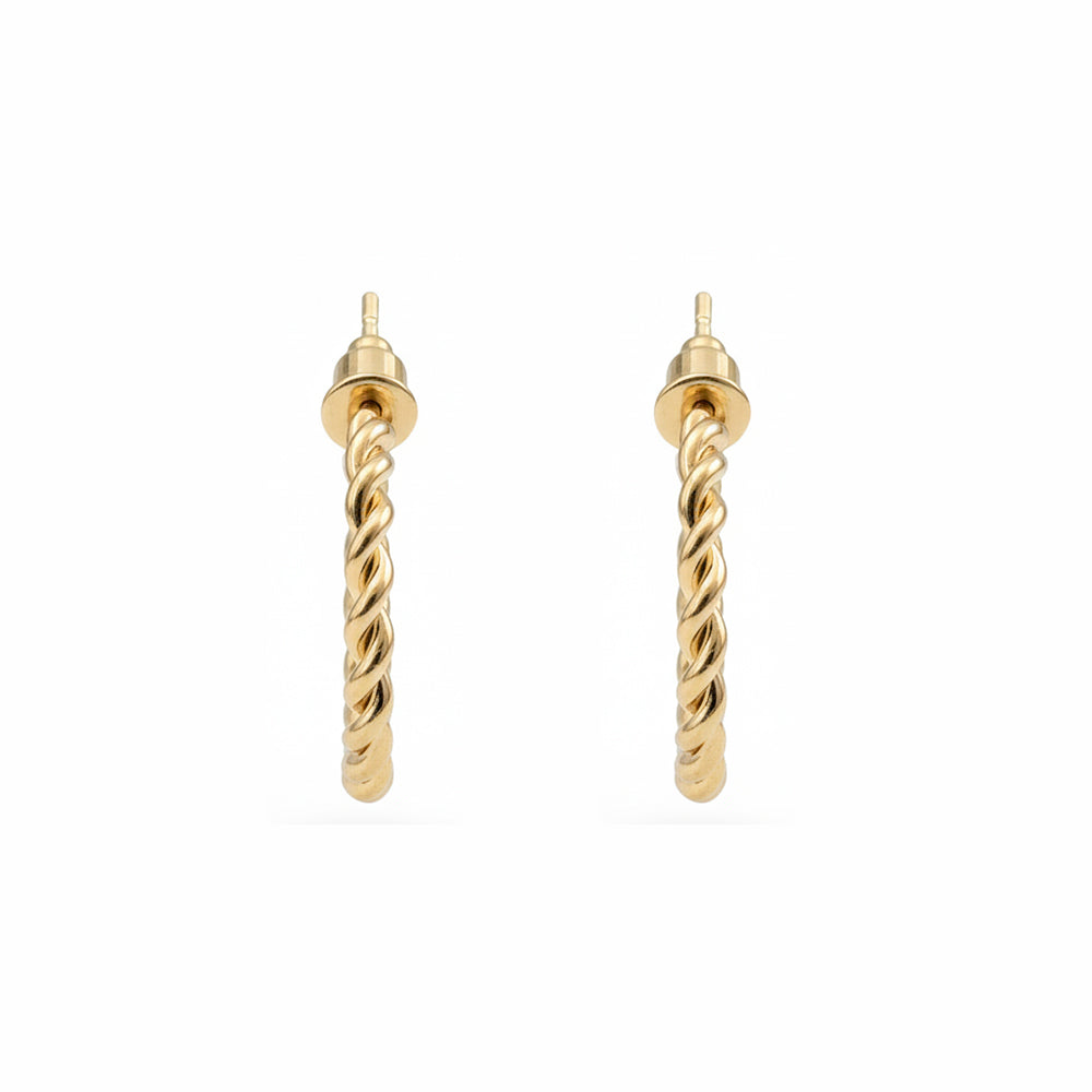 The99Jewel Gold Plated Stylish Small Hoop Earrings