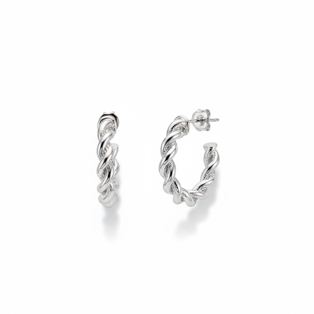 The99Jewel Silver Plated Stylish Small Hoop Earrings