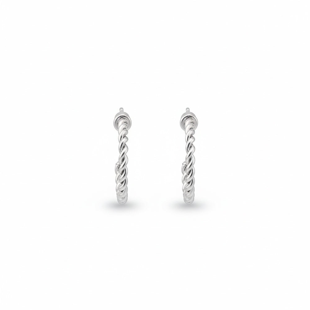 The99Jewel Silver Plated Stylish Small Hoop Earrings