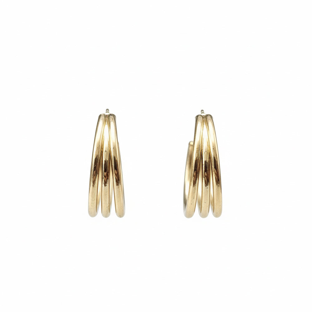The99Jewel Gold Plated Stylish Hoop Earrings