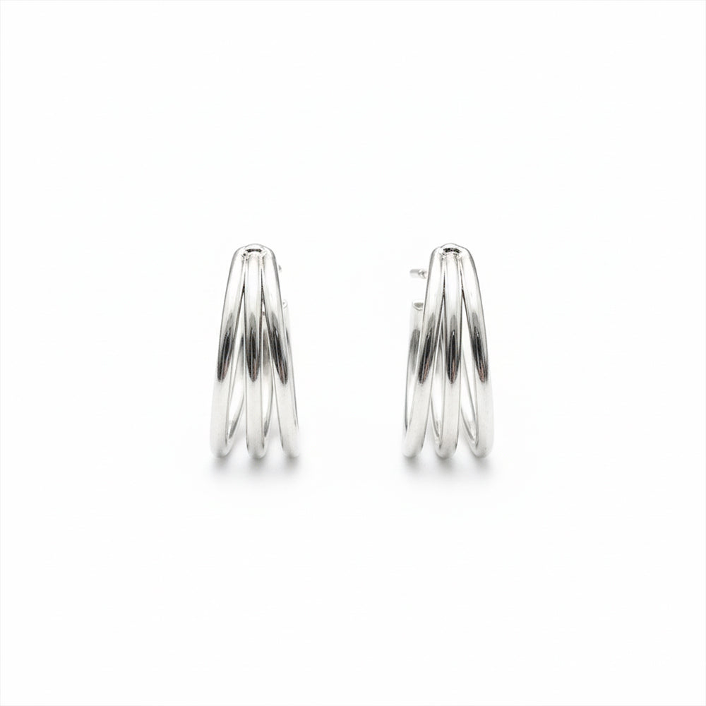 The99Jewel Silver Plated Stylish Hoop Earrings