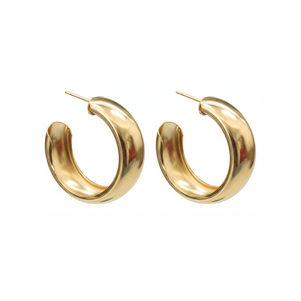 The99Jewel Gold Plated Stylish Hoop Earrings
