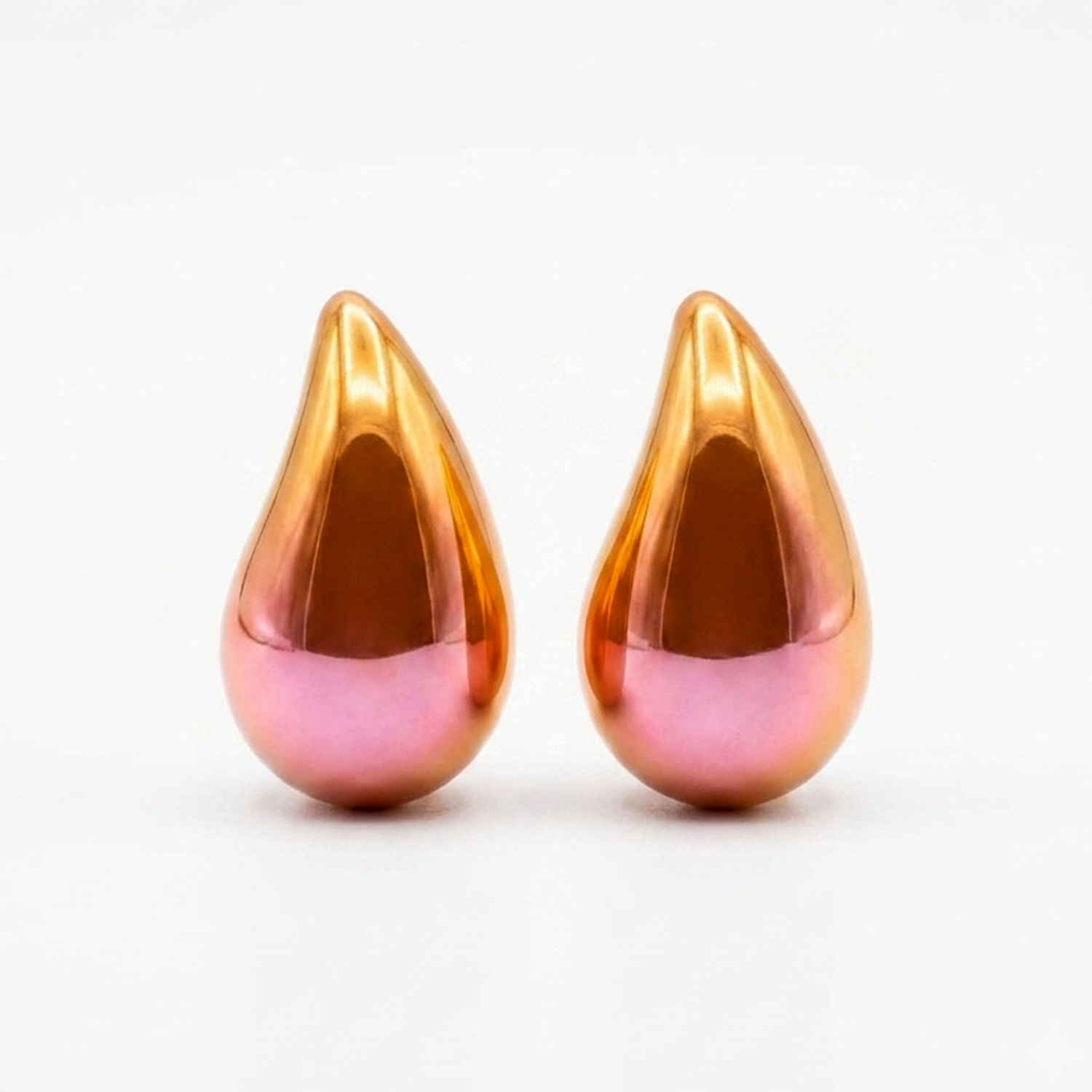 The99Jewel Glossy Teardrop Stud Earrings for Women