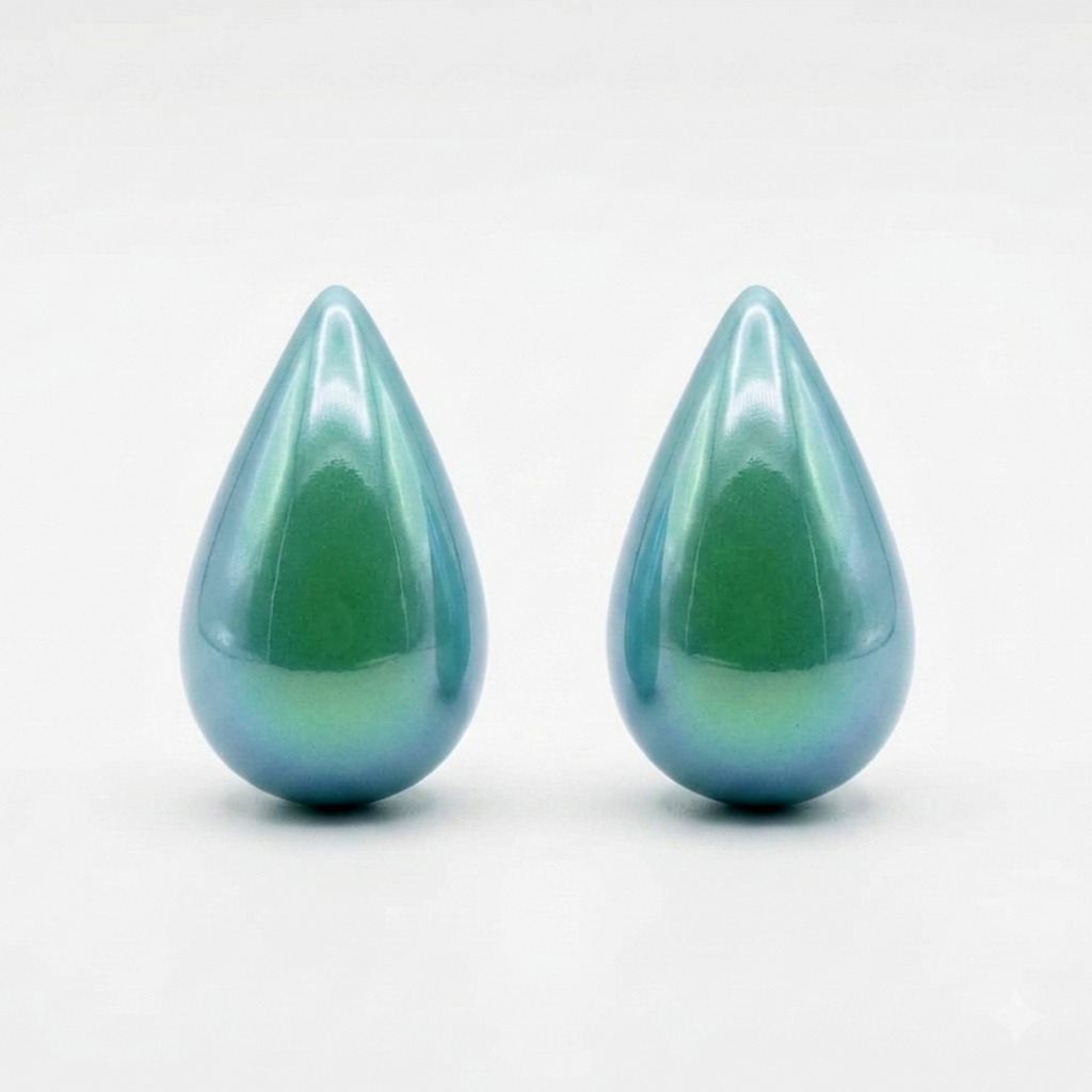 The99Jewel Glossy Teardrop Stud Earrings for Women
