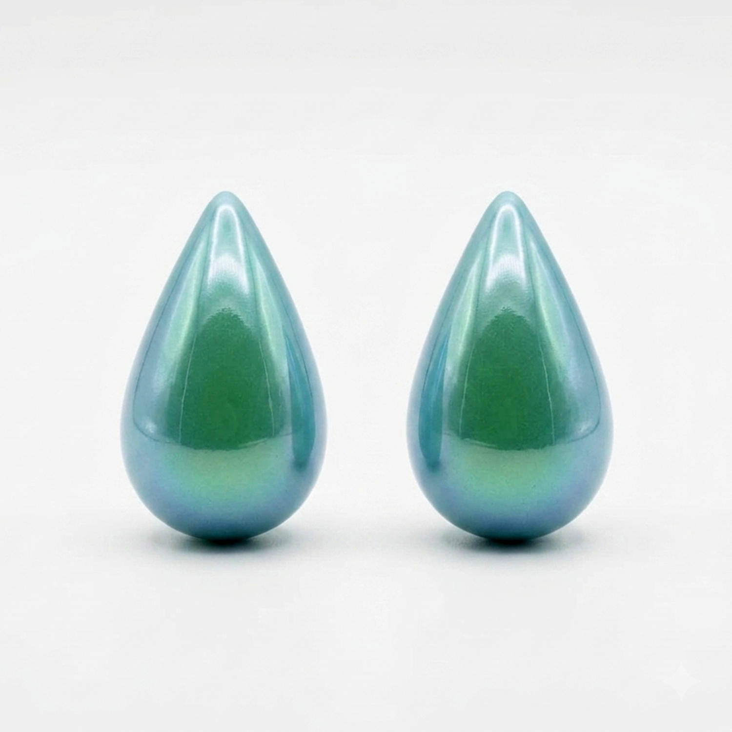 The99Jewel Glossy Teardrop Stud Earrings for Women
