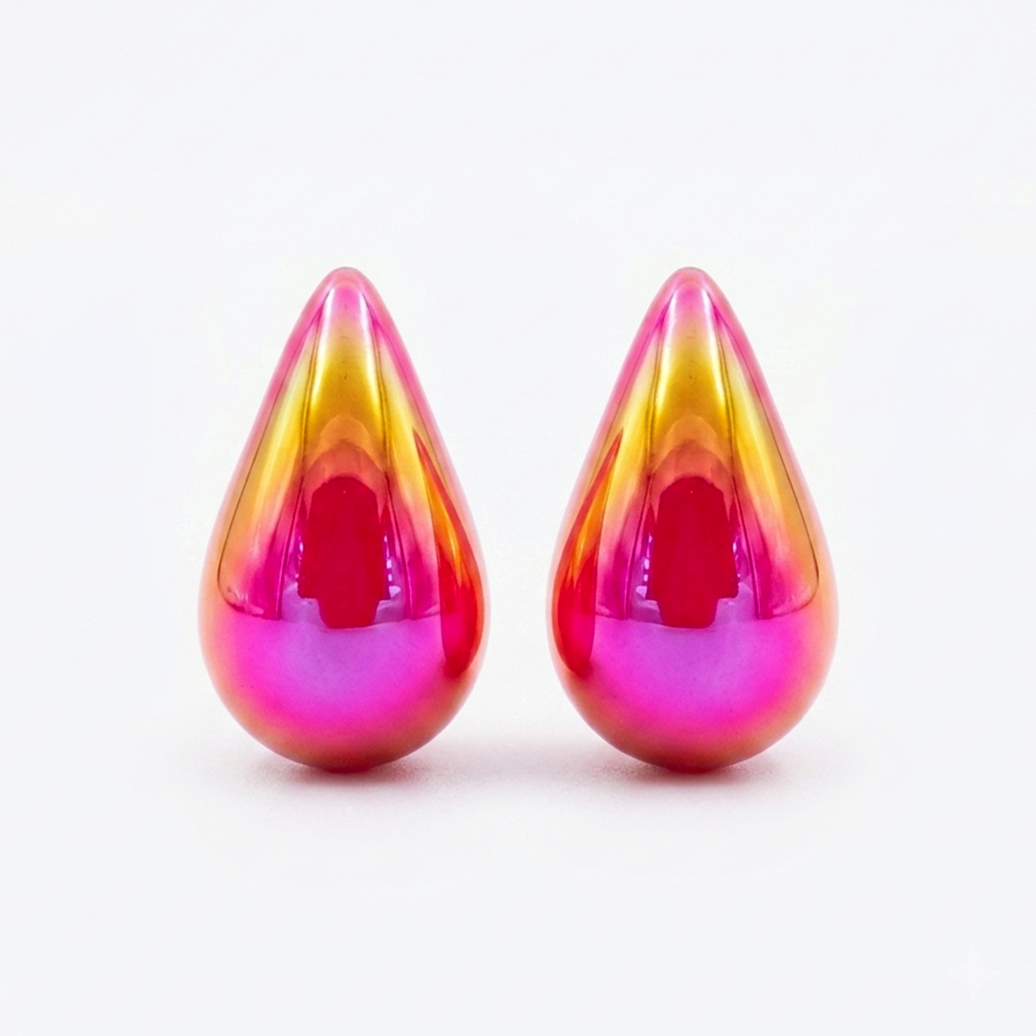 The99Jewel Glossy Teardrop Stud Earrings for Women