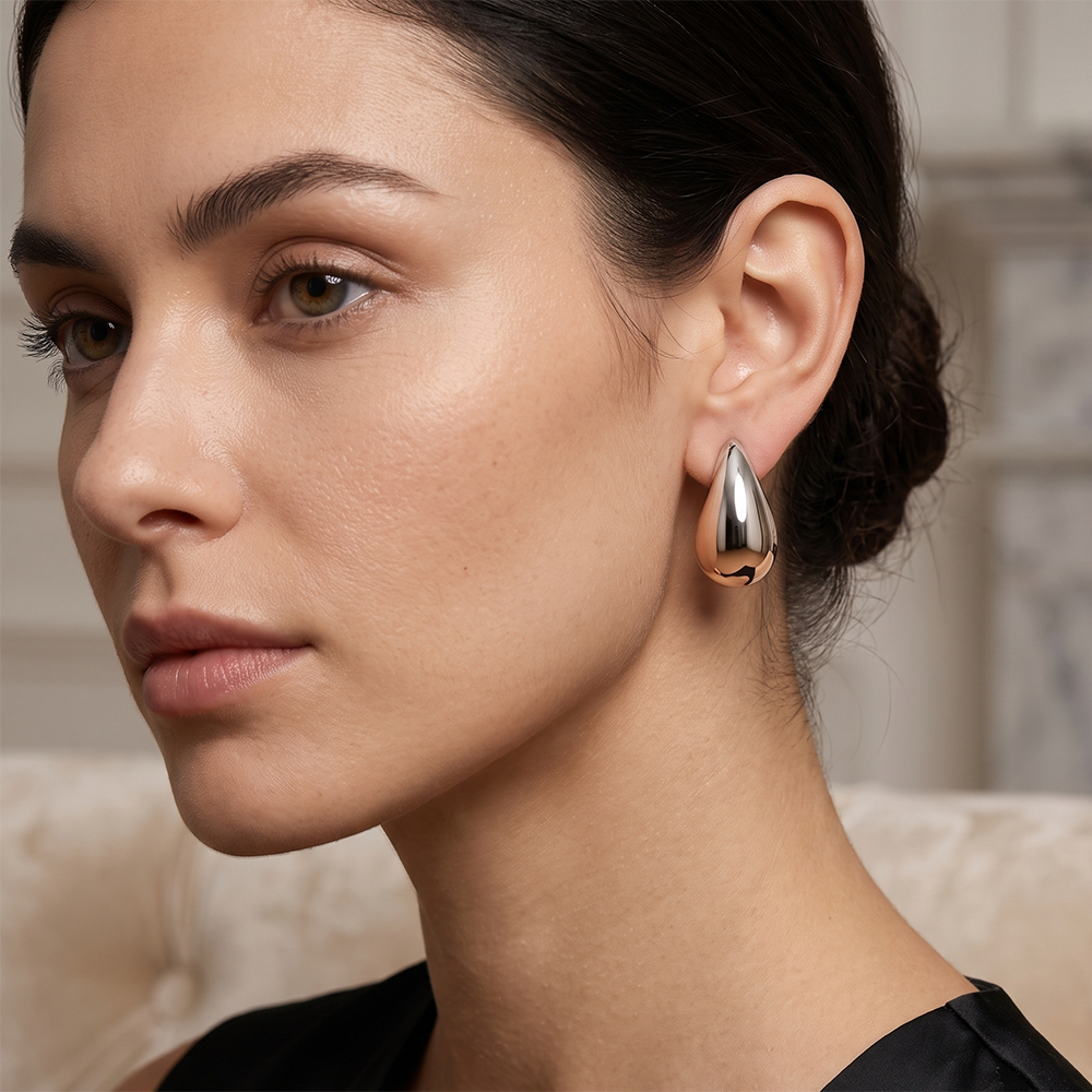 The99Jewel Stylish Minimalist Statement Stud Earrings