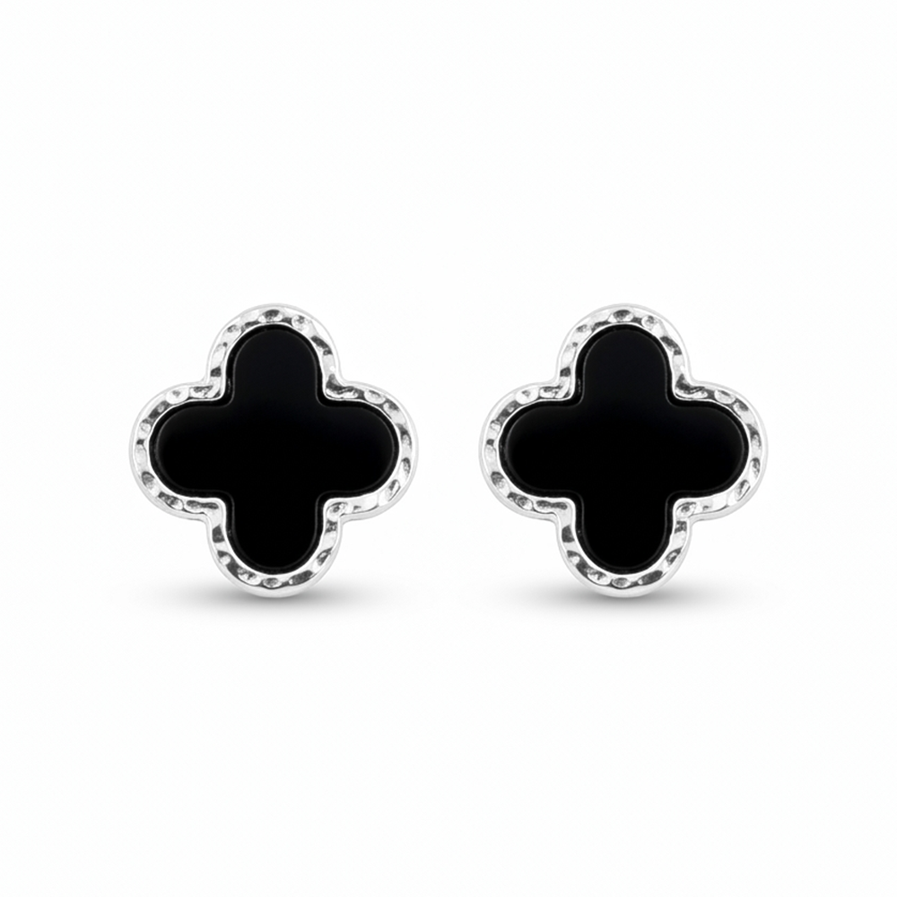 The99Jewel  Elegant Gold-Plated Clover Stud Earrings for Women