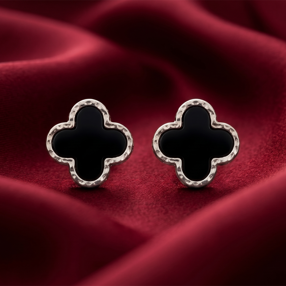 The99Jewel  Elegant Gold-Plated Clover Stud Earrings for Women