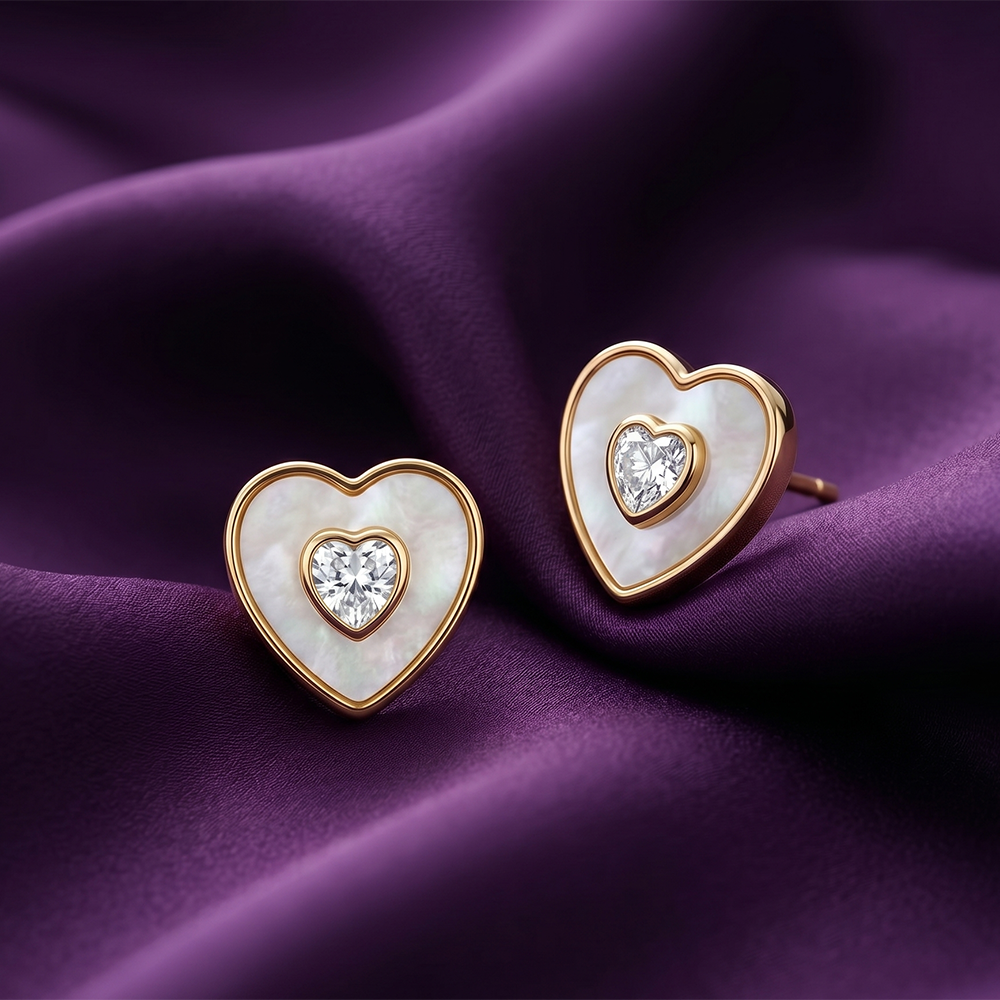 The99Jewel  Graceful Gold Plated Butterfly Stud Earrings For Women