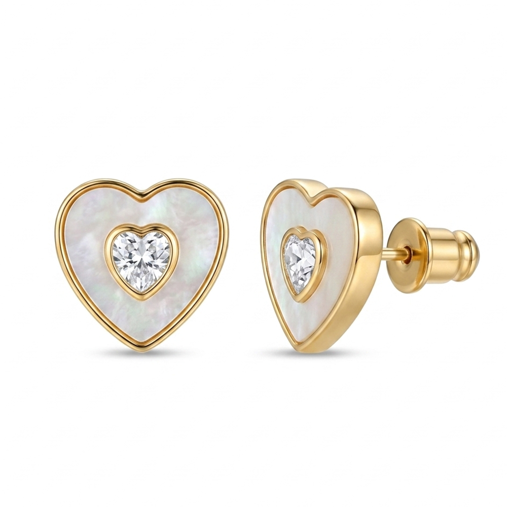 The99Jewel  Graceful Gold Plated Butterfly Stud Earrings For Women