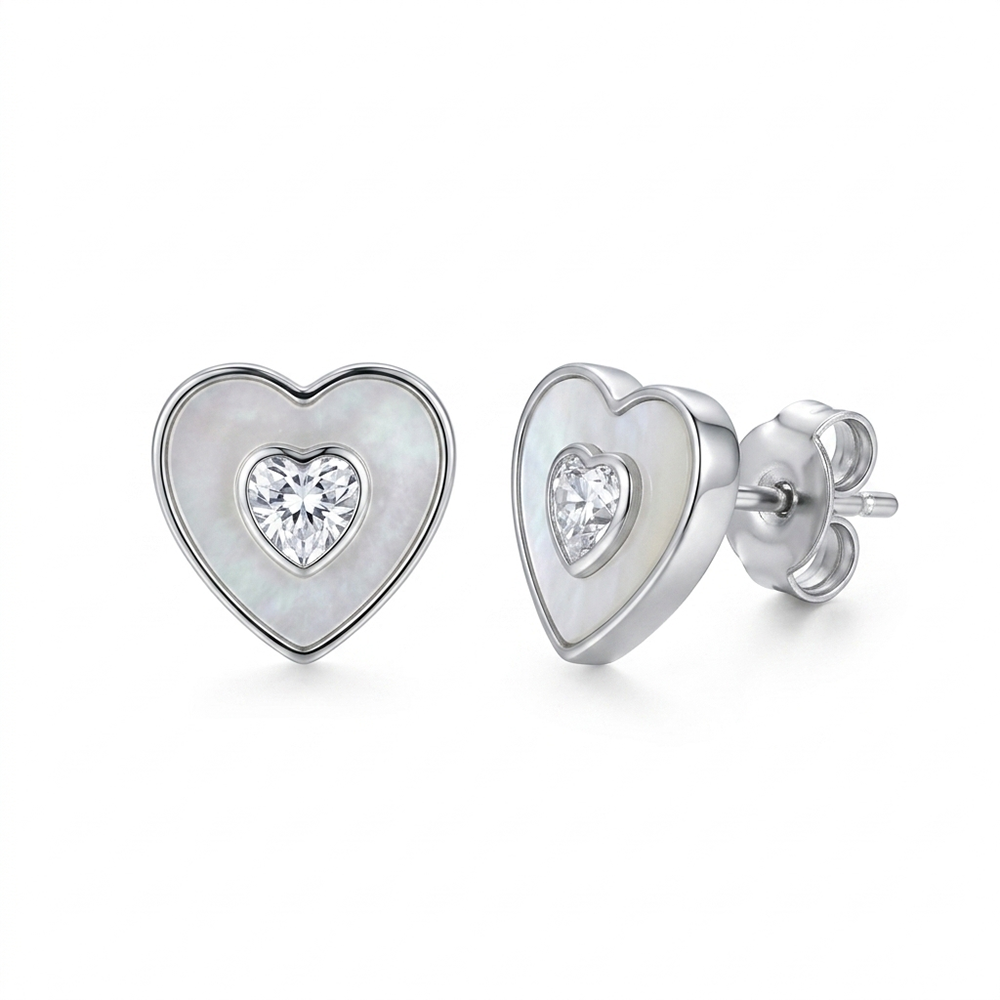 The99Jewel  Graceful Silver  Plated Butterfly Stud Earrings For Women