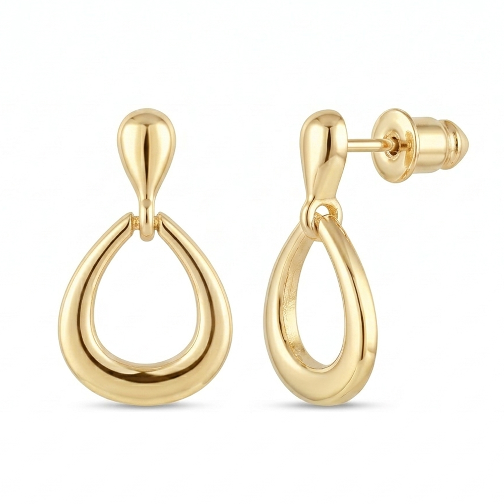 The99Jewel  Statement  Gold  Plated Drop  Stud Earrings For Women