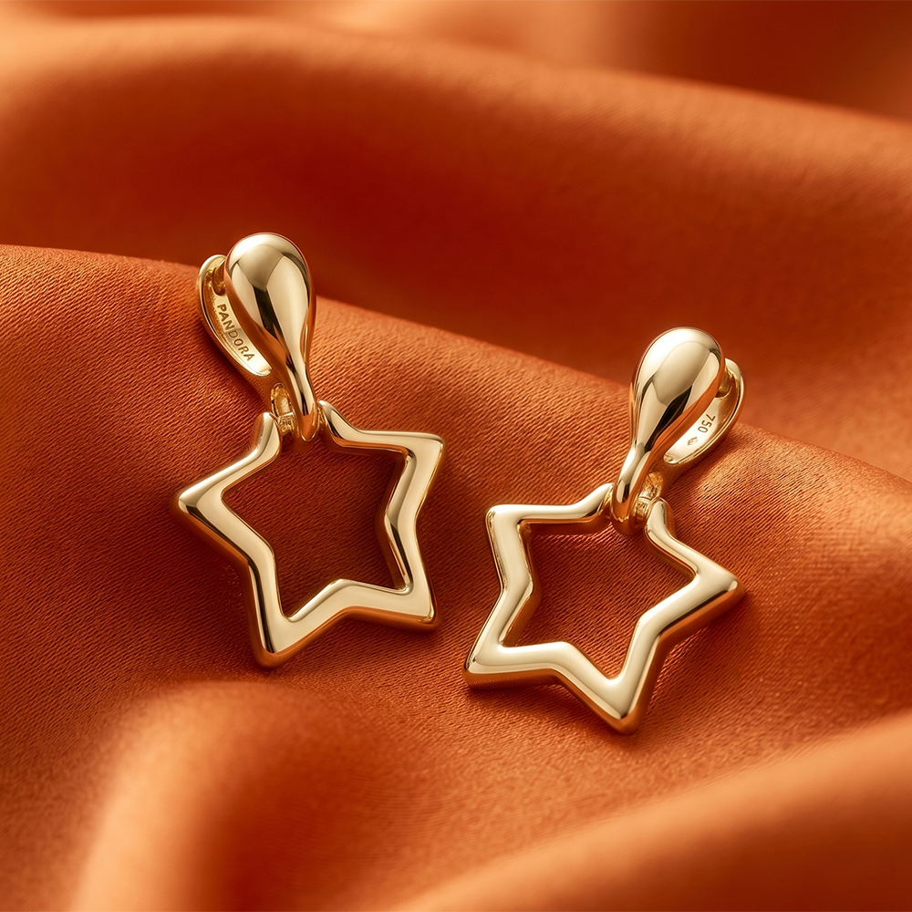The99Jewel  Eye-Catching  Gold  Plated Star Shape Stud Earrings 