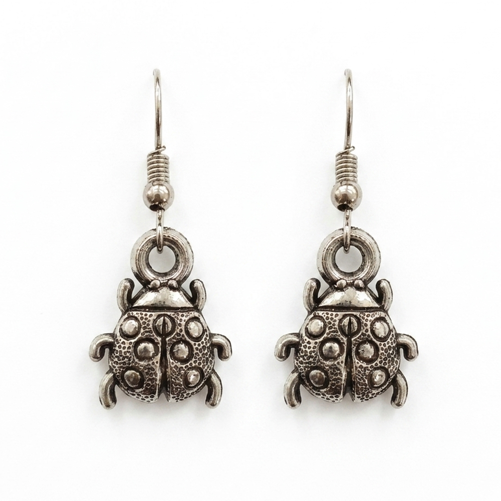 The99Jewel  Modern  Silver-Toned  Betal Shape  Earrings for Women