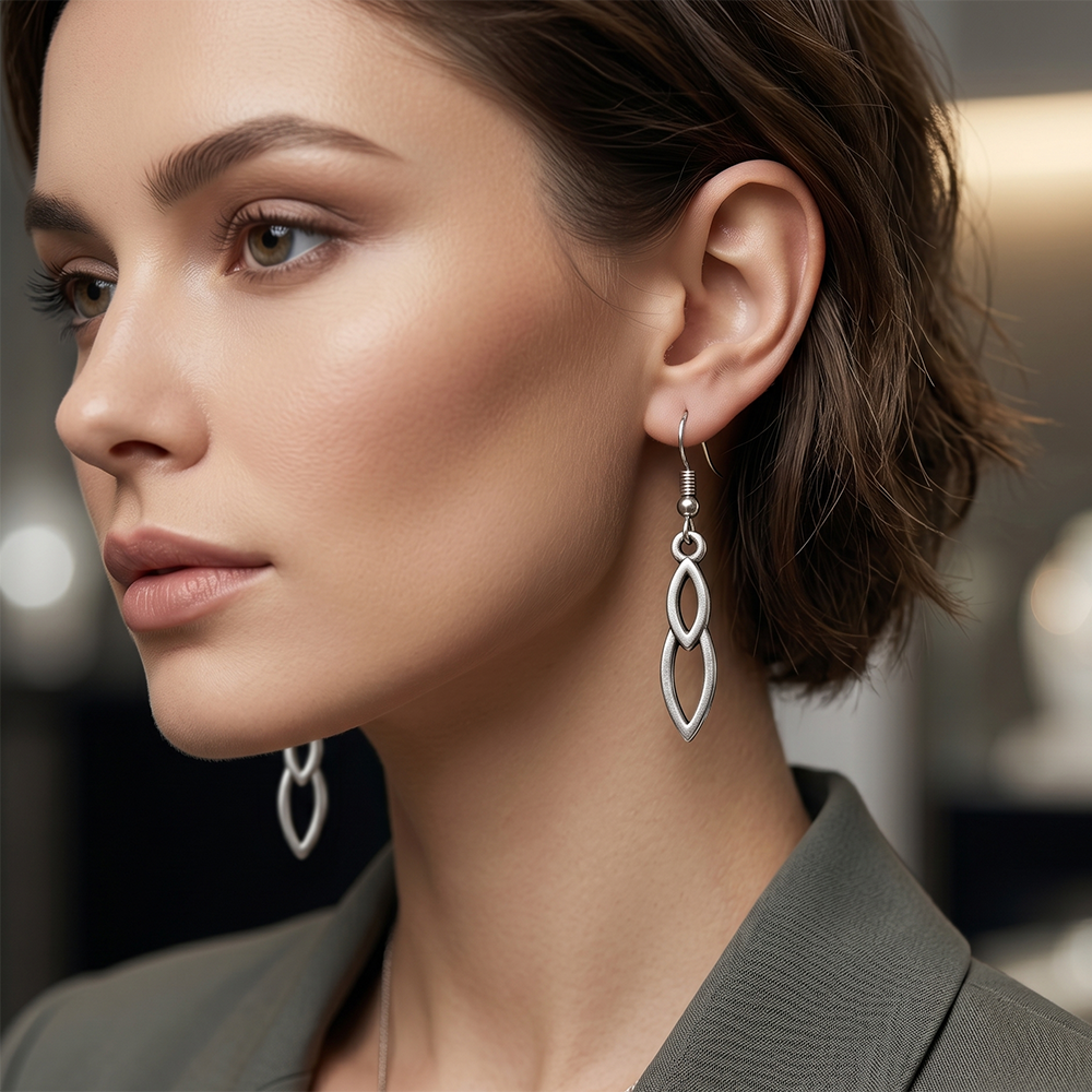 The99Jewel  Modern  Silver-Toned  Earrings for Women