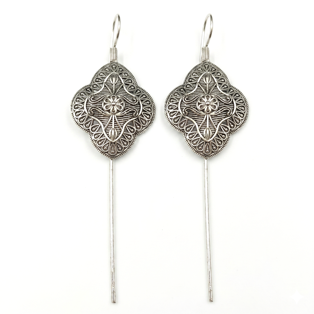 The99Jewel Oxidised Plated Stylish Earcuff