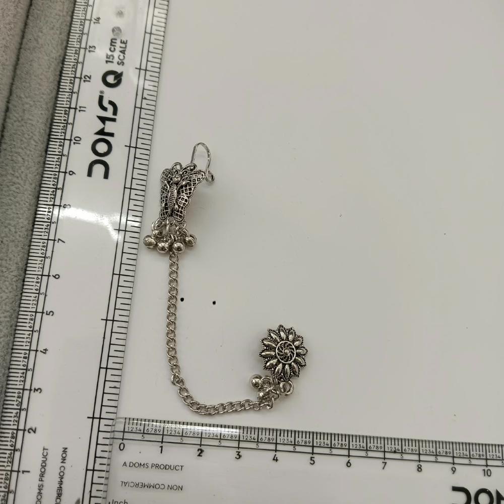 The99Jewel Stylish Oxidised Ear Cuffs with Butterfly Motif for Women Traditional Fashion Jewellery