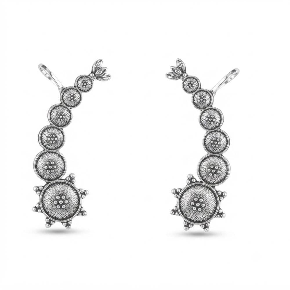 The99Jewel Stylish Oxidised Ear Cuffs for Women Traditional Fashion Jewellery