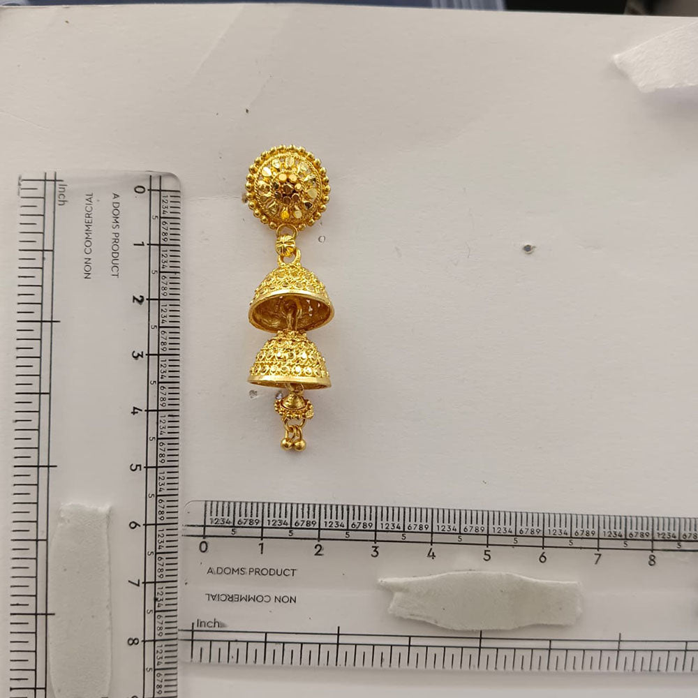 The99Jewel Traditional Gold Plated Double Layer Jhumki Earrings | Designer Indian Earrings for Women & Girls