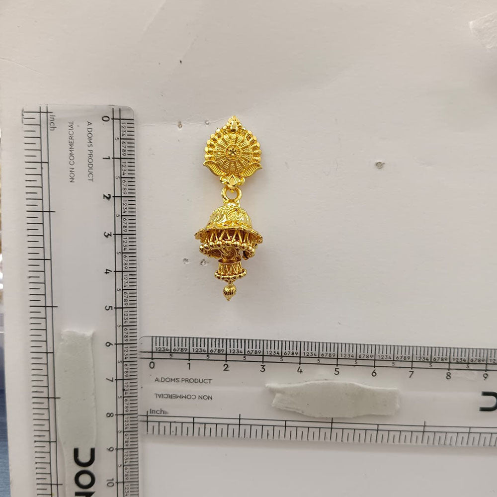 The99Jewel Stylish Gold Plated Jhumka Earrings | Traditional Fashion Jewellery for Festive & Party Wear