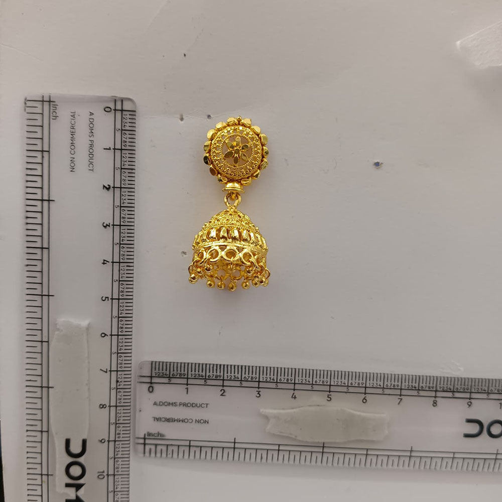 The99Jewel Timeless Gold Plated Jhumki Earrings | Elegant Traditional Jewellery for Weddings & Festive Occasions
