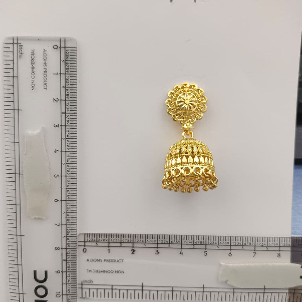 The99Jewel Timeless Gold Plated Jhumki Earrings | Elegant Traditional Jewellery for Weddings & Festive Occasions