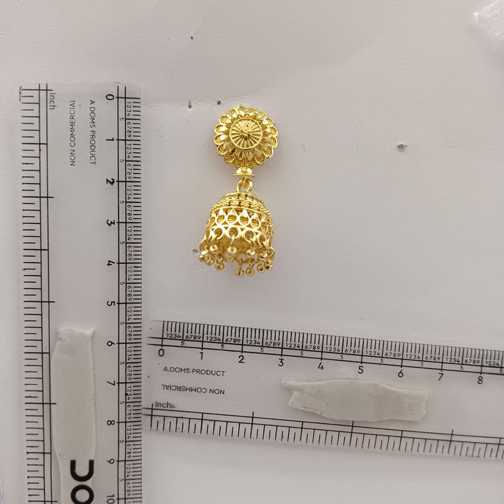 The99Jewel Timeless Gold Plated Jhumki Earrings | Elegant Traditional Jewellery for Weddings & Festive Occasions