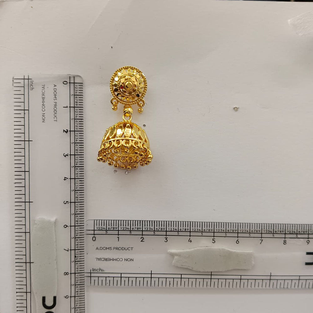 The99Jewel Timeless Gold Plated Jhumki Earrings | Elegant Traditional Jewellery for Weddings & Festive Occasions