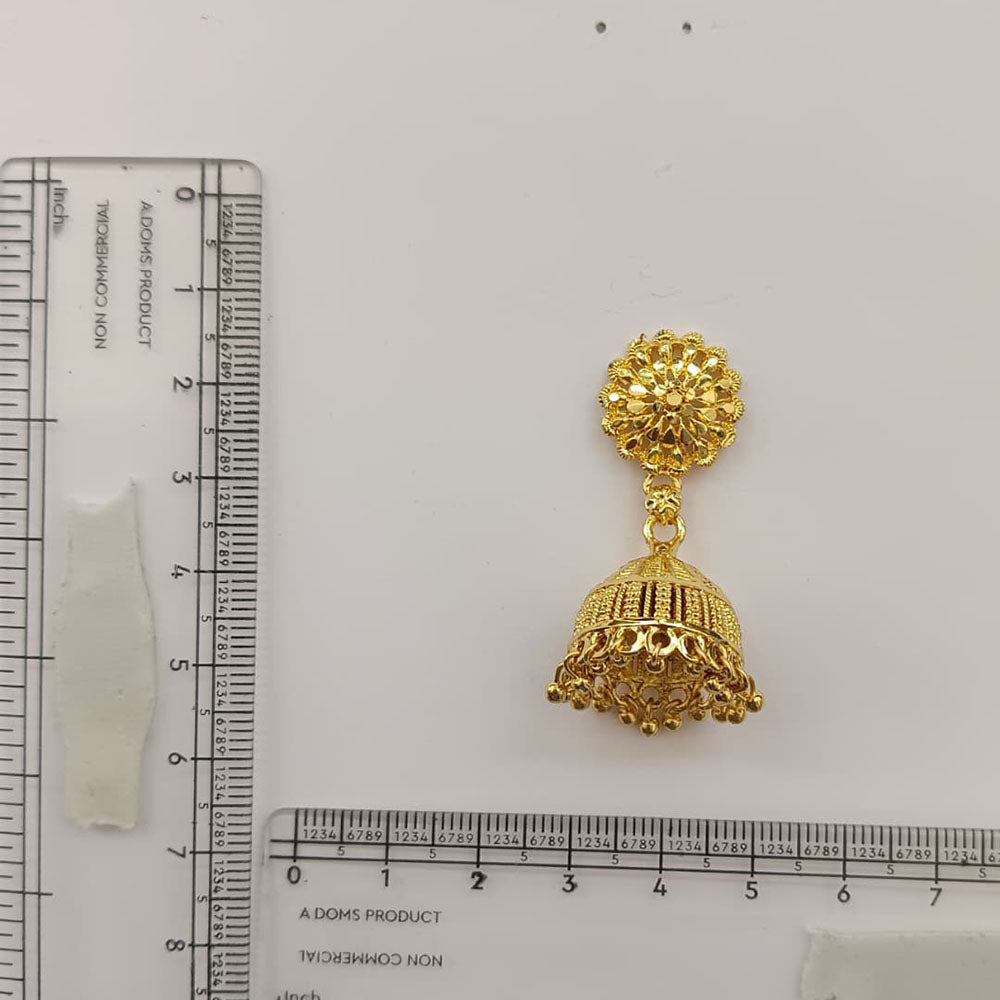 The99Jewel Timeless Gold Plated Jhumki Earrings | Elegant Traditional Jewellery for Weddings & Festive Occasions