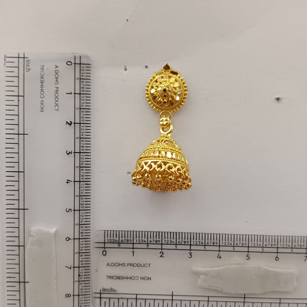 The99Jewel Timeless Gold Plated Jhumki Earrings | Elegant Traditional Jewellery for Weddings & Festive Occasions