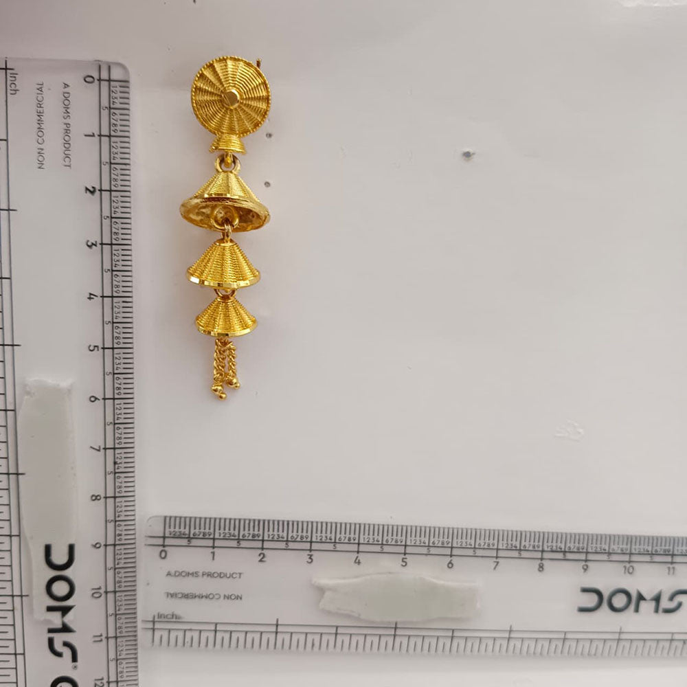 The99Jewel Traditional Gold Plated Multi Layer Jhumki Earrings | Designer Indian Earrings for Women & Girls