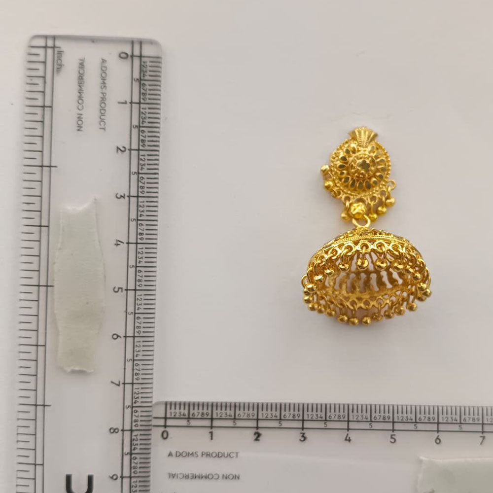 The99Jewel Stylish Gold Plated Jhumka Earrings | Traditional Fashion Jewellery for Festive & Party Wear