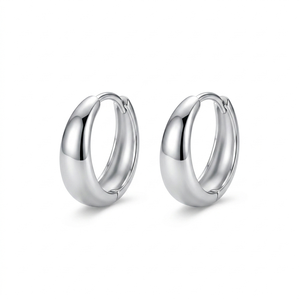 The99Jewel Silver Plated Stud Mens Bali (1 Piar)
