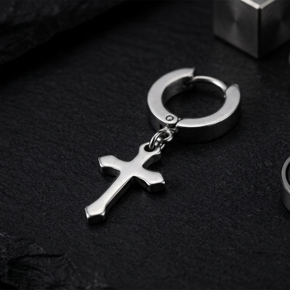 The99Jewel Silver Plated Stud Mens Bali 