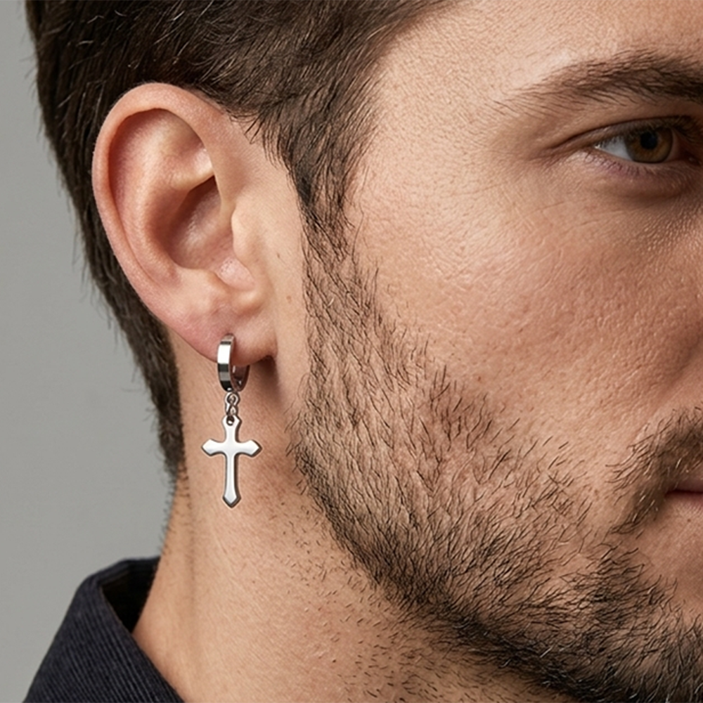 The99Jewel Silver Plated Stud Mens Bali (1 PC)