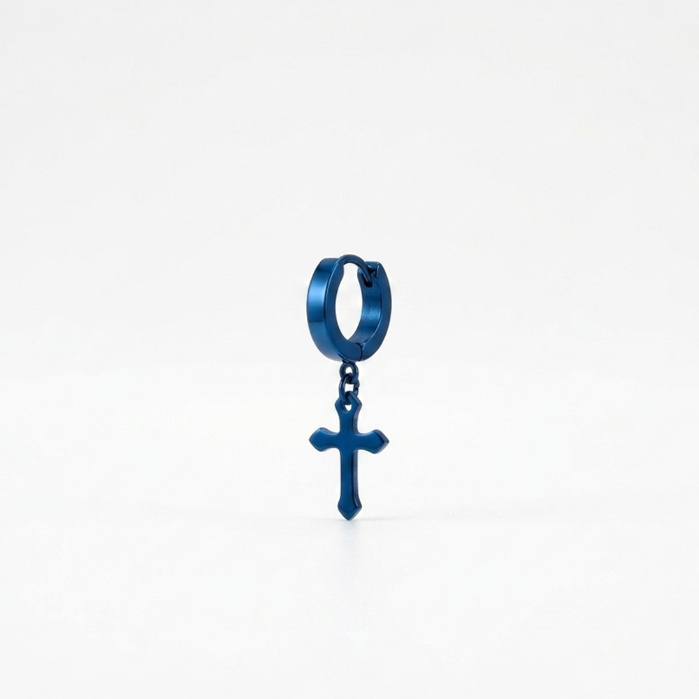 The99Jewel Blue Plated Stud Mens Bali (1 PC)