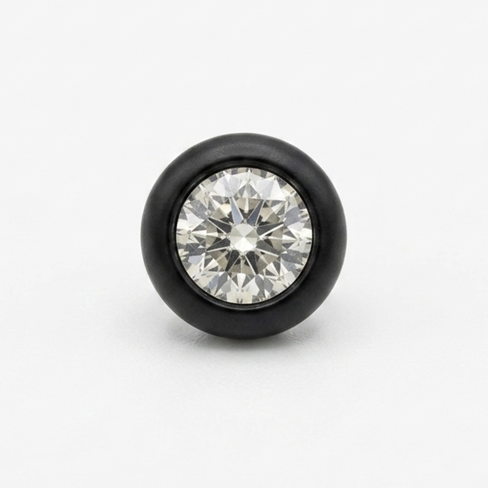 The99Jewel Silver Plated Stud Mens Earrings (1 PC)