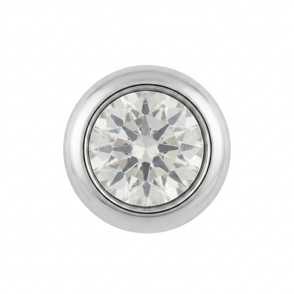 The99Jewel Silver Plated Stud Mens Earrings (1 PC)