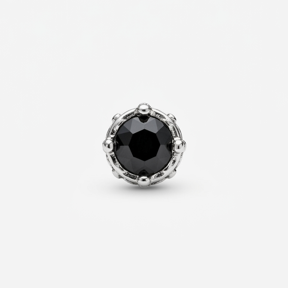 The99Jewel Black Stud Mens Earrings (1 PC)