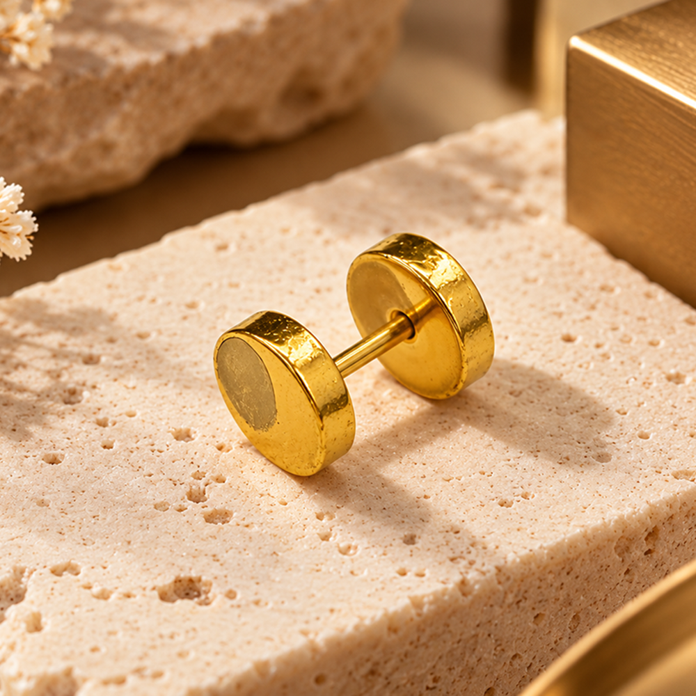 The99Jewel Men's Stylish Stud Piercing Earrings | Trendy Fashion Jewellery for Modern Men