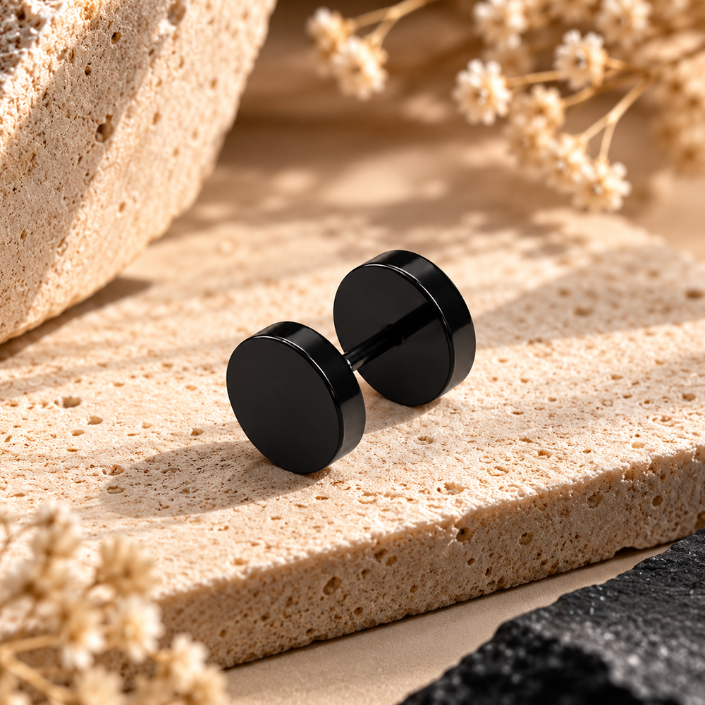 The99Jewel Men's Stylish Stud Piercing Earrings | Trendy Fashion Jewellery for Modern Men 