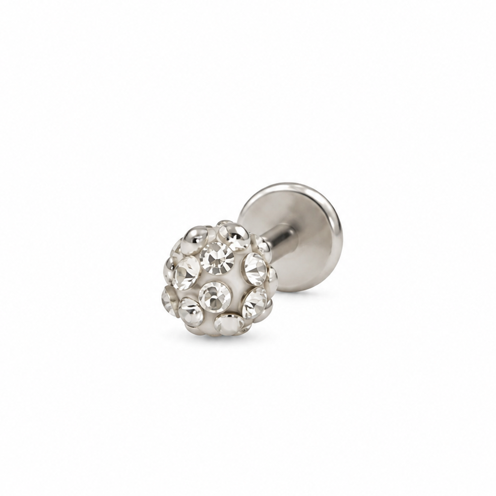 The99Jewel Men's Stylish Crystal Stone Stud Piercing Earrings | Trendy Fashion Jewellery for Modern Men