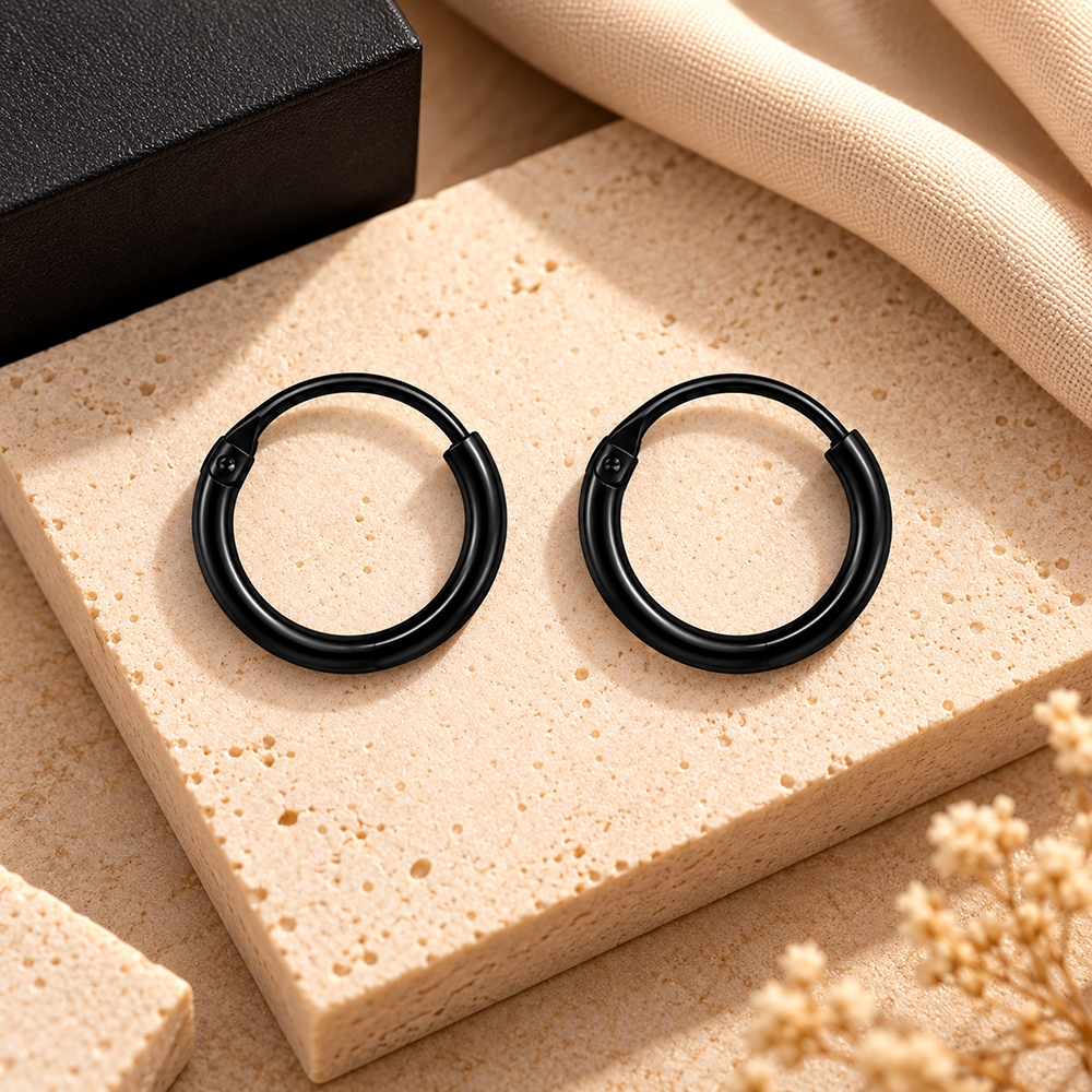 The99Jewel Men's Fashion Stud Earrings for Ear Piercing | Modern Stylish Ear Jewellery for Daily Wear
