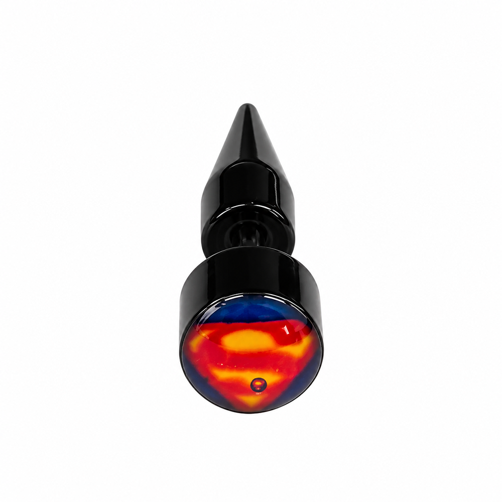 The99Jewel Men's Fashion SuperMan Design Stud Earrings for Ear Piercing | Modern Stylish Ear Jewellery for Daily Wear