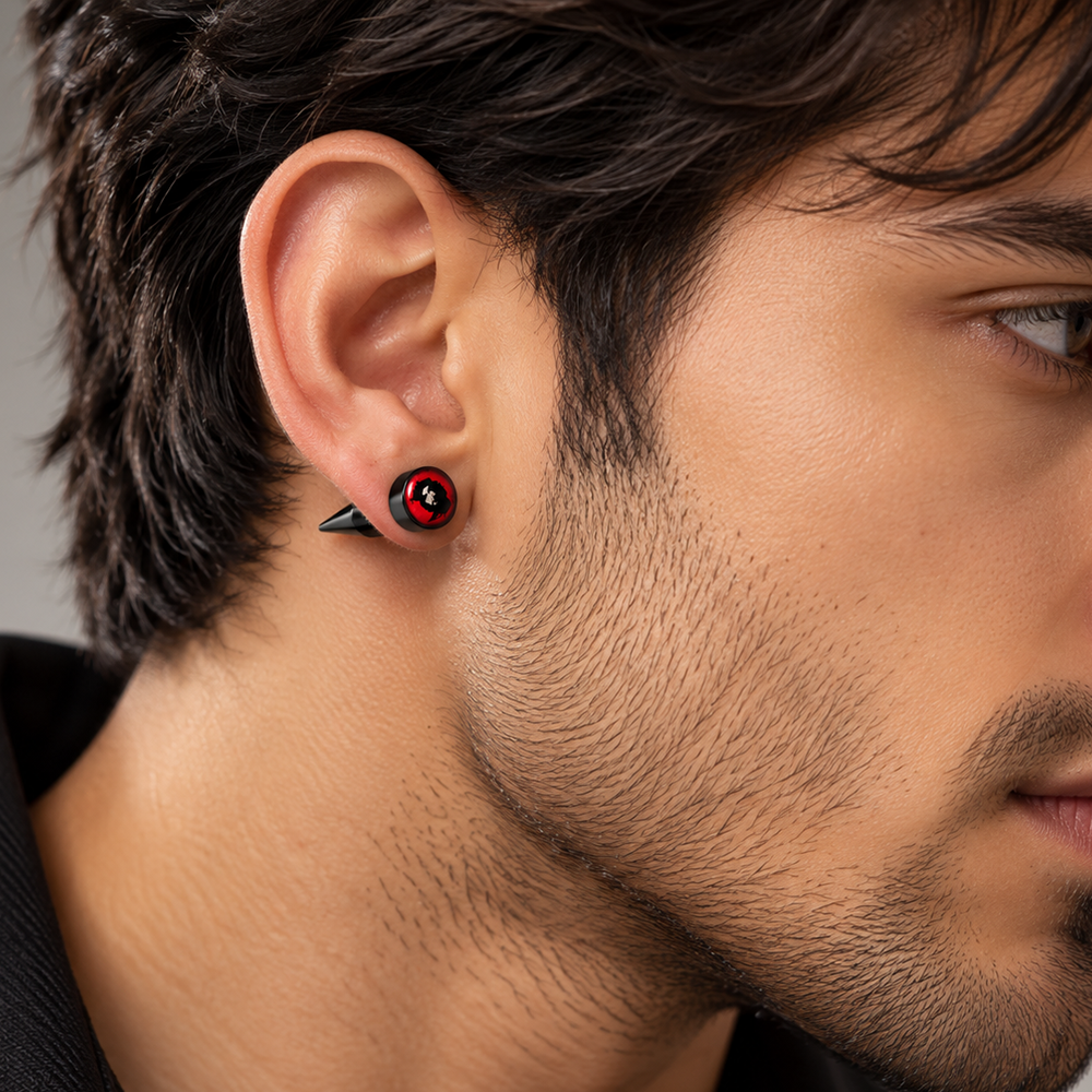The99Jewel Men's Fashion Stud Earrings for Ear Piercing | Modern Stylish Ear Jewellery for Daily Wear