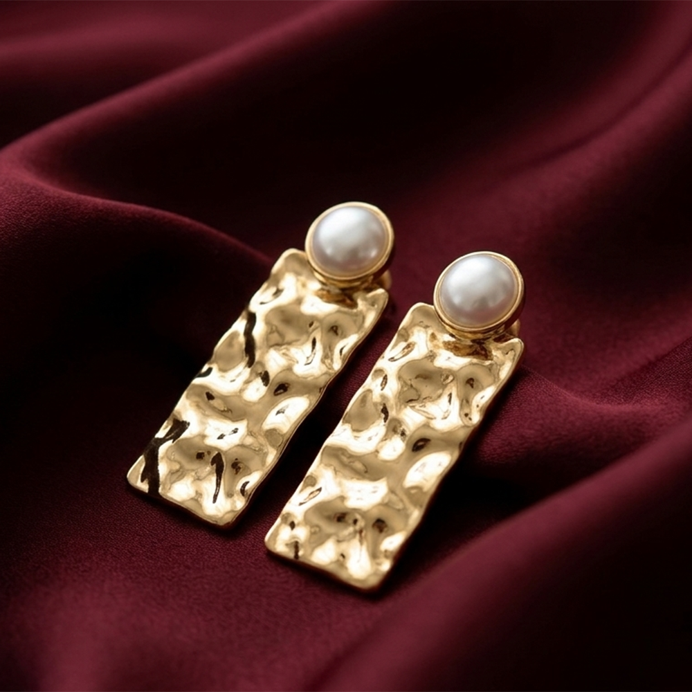 The99Jewel Elegant Gold Plated Dangler Earrings Premium Fashion Jewelry