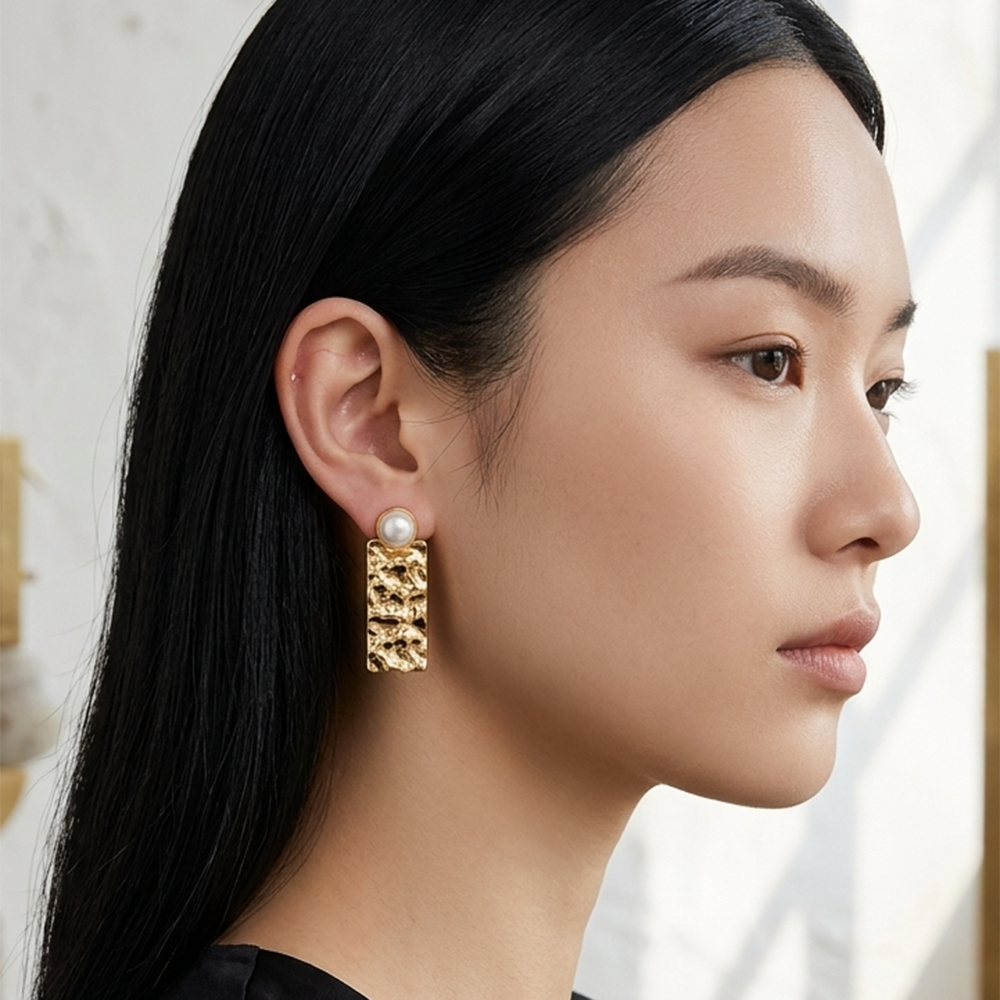The99Jewel Elegant Gold Plated Dangler Earrings Premium Fashion Jewelry