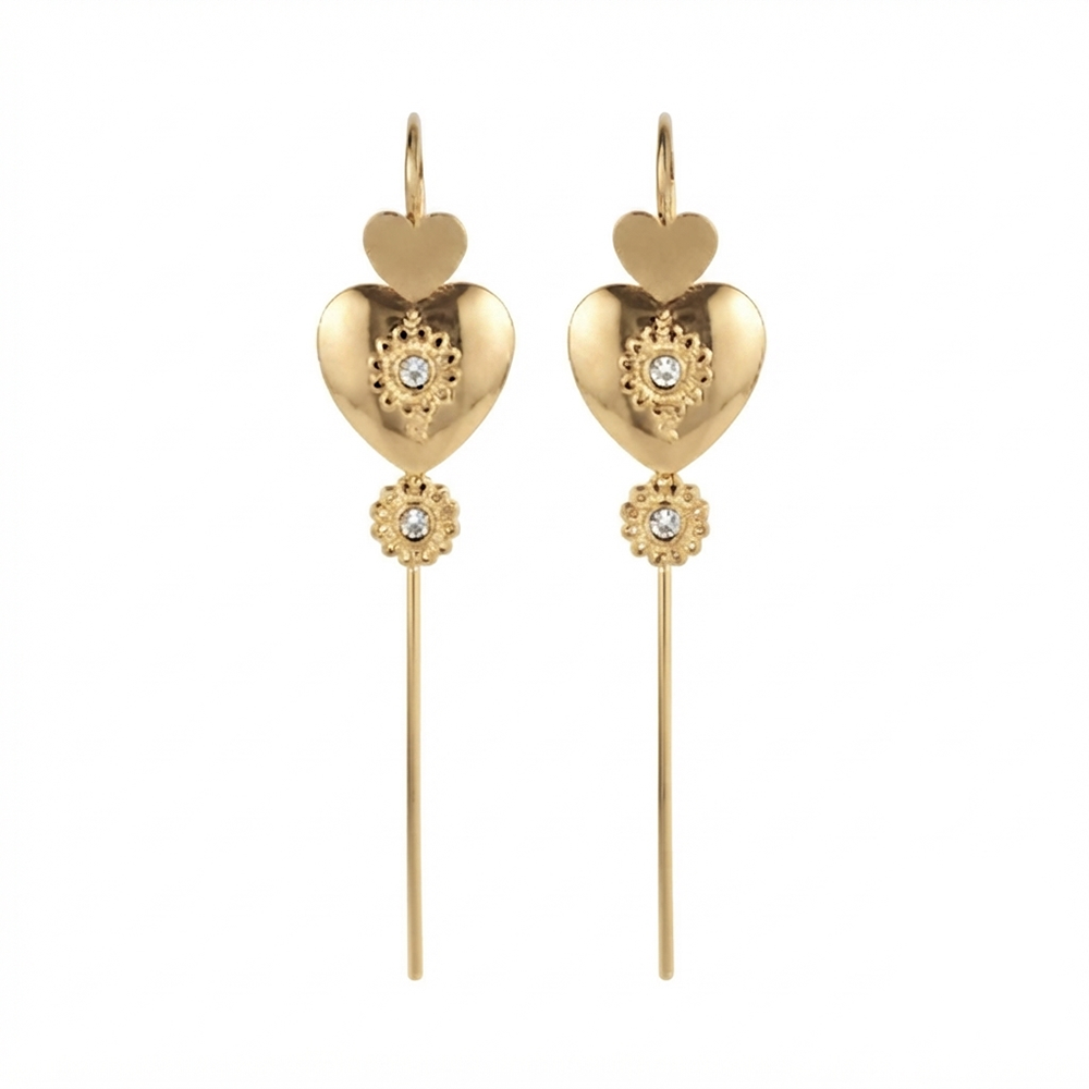 The99Jewel Gold Plated Heart Shape Ear cuff